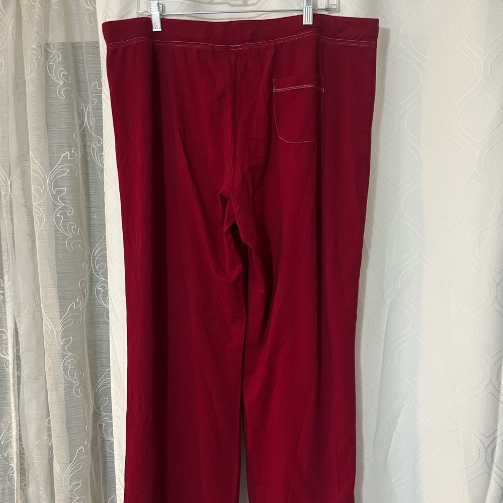 SOMA Burgundy Lounge Pants with Drawstring - Picture 3 of 5